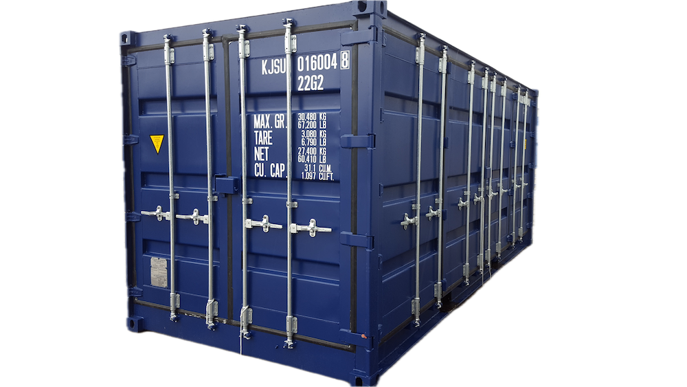 Conteneur 20 pieds avec portes latérales neuf à vendre à Montréal, Québec - Conteneurs KJS Containers Inc copy Background Removed Conteneur 20 pieds avec portes latérales neuf à vendre à Montréal, Québec - Conteneurs KJS Containers Inc copy Background Removed