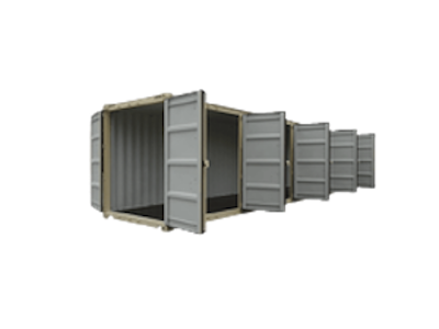 Conteneur 40 pieds high cube avec 4 portes latérales à vendre à Montréal, Québec - Conteneurs KJS Containers Inc