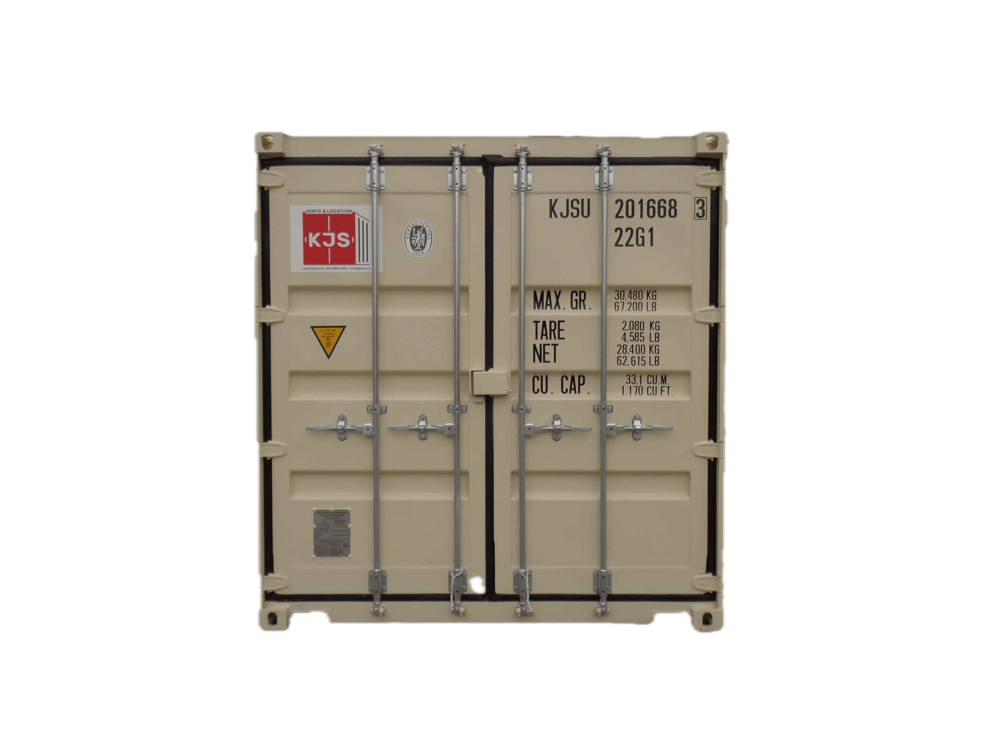 Conteneur de 20 pieds neuf à vendre à Montréal, Québec - Conteneurs KJS Containers Inc.