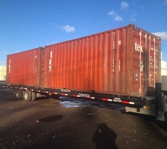 2 x 20-foot shipping container delivery in Québec – Conteneurs KJS Containers Inc. 2 x 20-foot shipping container delivery in Québec – Conteneurs KJS Containers Inc.