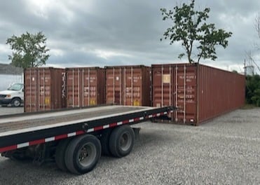 Ground preparation for 40-foot shipping container delivery in Montréal, Québec – Gravel base – Conteneurs KJS Containers Inc. Ground preparation for 40-foot shipping container delivery in Montréal, Québec – Gravel base – Conteneurs KJS Containers Inc.
