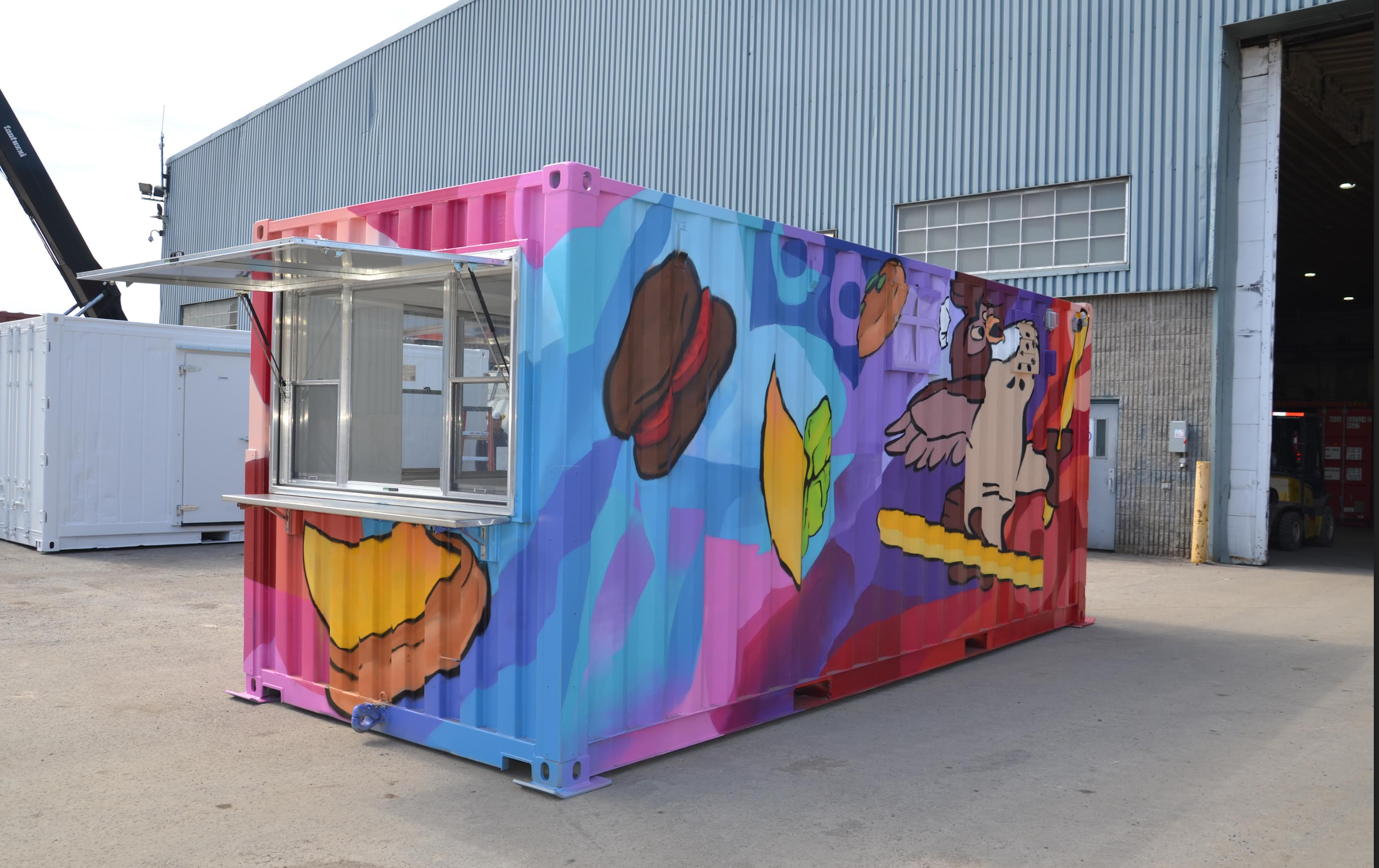 Conteneur 20 pieds cantine à vendre à Montréal, Québec - Conteneurs KJS Containers Inc