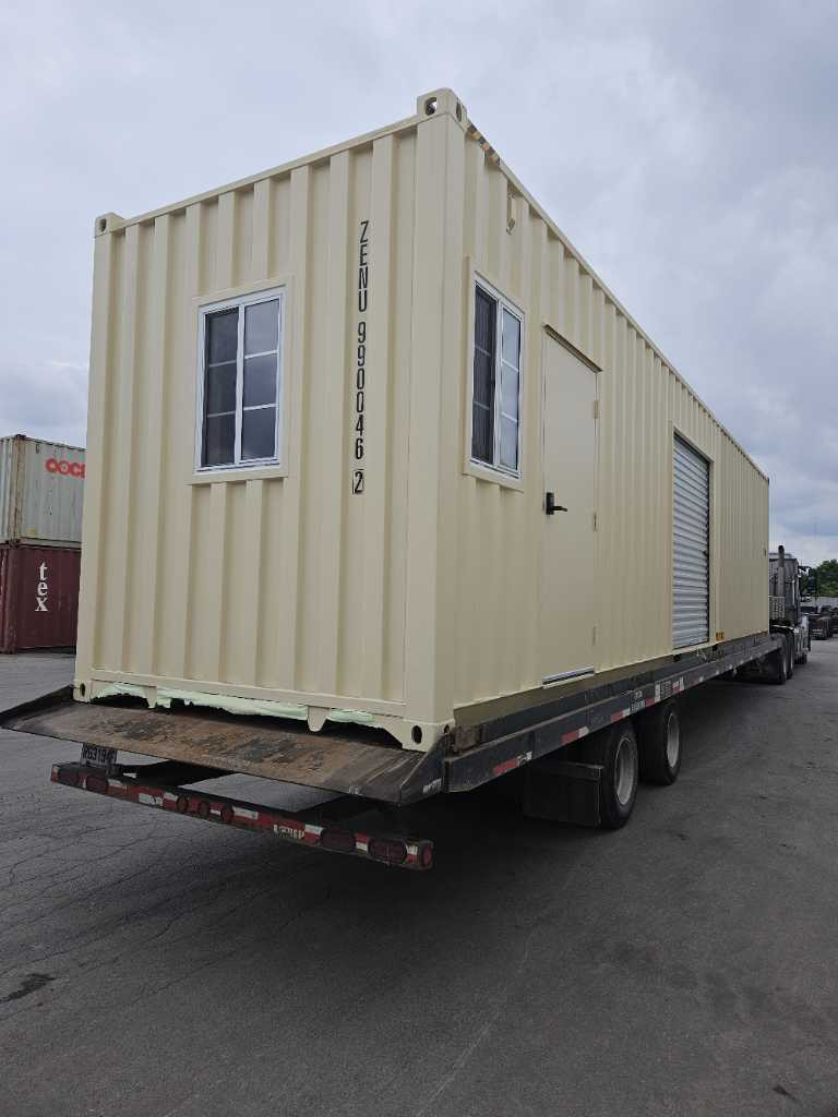 Conteneurs 40 pieds neuf bureau mobile à vendre à Montréal, QC - Conteneurs KJS Containers Inc